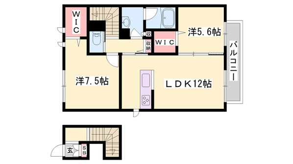 グランステージ曽根の物件間取画像